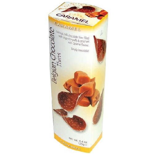 Belgian Chocolate Thins Caramel 125g