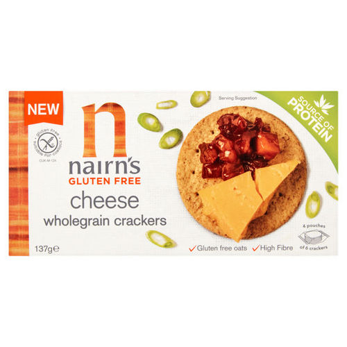 Nairn's Gluten Free Cheese Wholegrain Crackers 137g We Get Any Stock