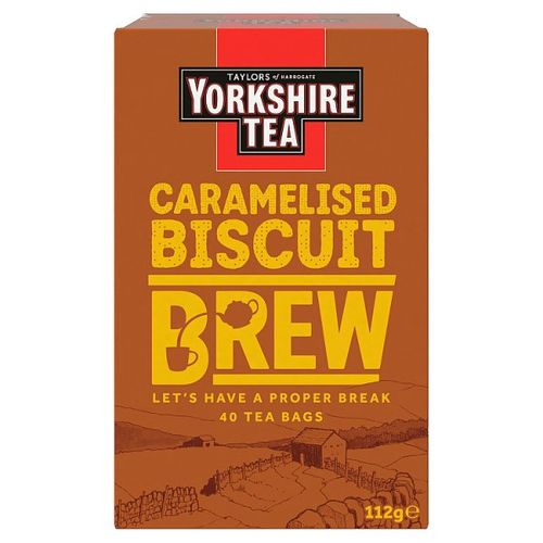 Yorkshire Tea Caramelised Biscuit Brew 40 Tea Bags 112g