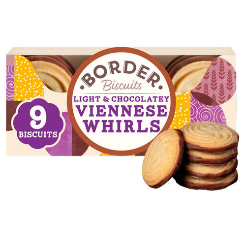 Border Milk Chocolate Viennese Whirls 150g