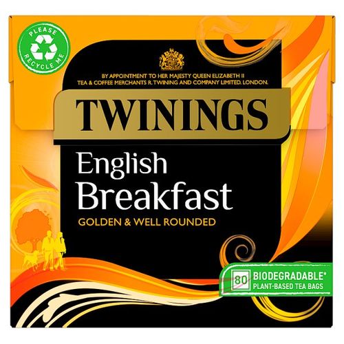 Twinings English Breakfast Tea 80 Bags 200g