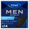 TENA Men Active Fit Absorbent Shield | Incontinence pad 14 pack