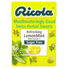 Ricola Mouthwateringly Good Swiss Refreshing Lemon Mint Herbal Sweets  45g