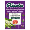 Ricola Mouthwateringly Good Swiss Herbal Sweets Delicious Elderflower Sugar Free 45g