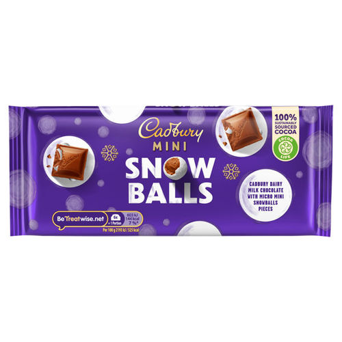 Cadbury Dairy Milk Mini Snowballs Bar 110g