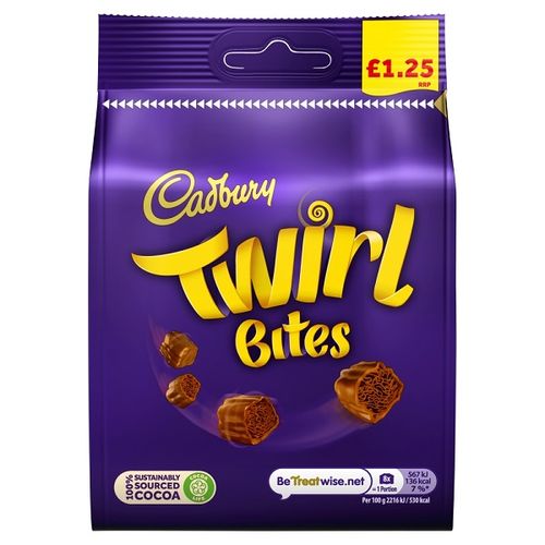Cadbury Twirl Bites Bag PM£1.25 95g