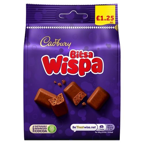 Cadbury Bitsa Wispa Bag PM£1.25 95g