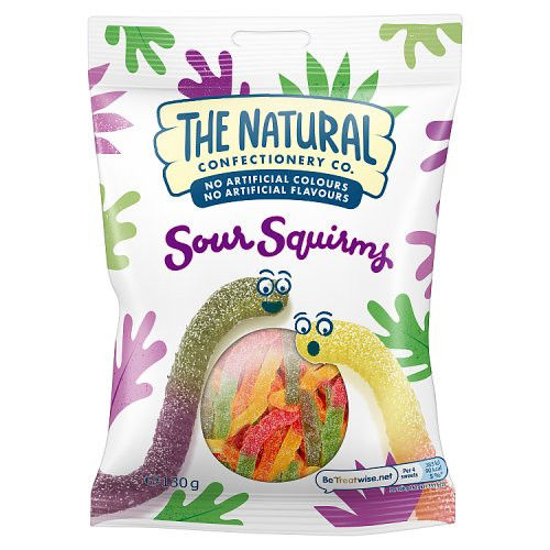 The Natural Confectionery Co Sour Squirms Sweets Bag 130g We Get Any 