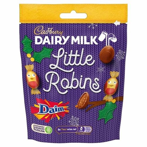 Cadbury Dairy Milk Daim Little Robins Bag 77g