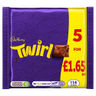 Cadbury Twirl 5 Pack Pm £1.65 5 x 21.5g (107.5g)