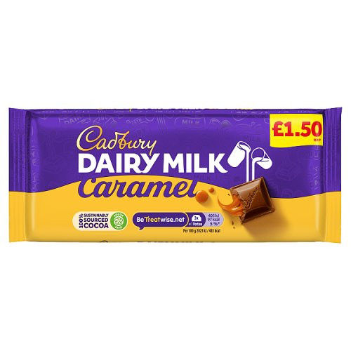 Cadbury Dairy Milk Caramel Chocolate Bar PM £1.50 120g