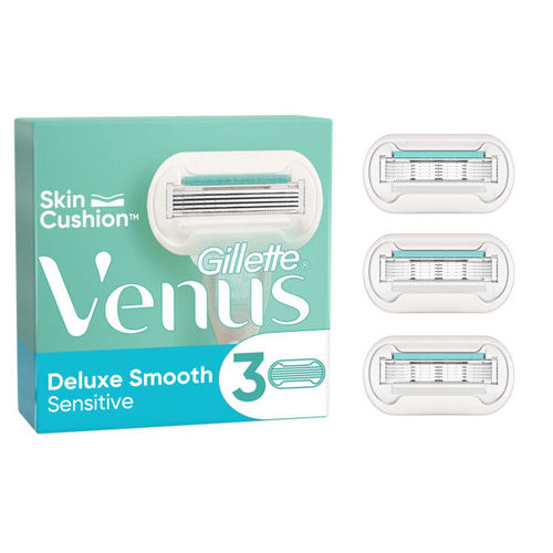 Venus Deluxe Smooth Sensitive Razor Blades 3's