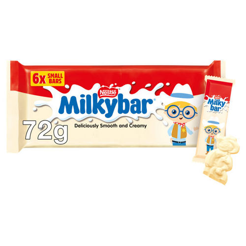 Milkybar Kid White Chocolate Bar 6 Pack Multipack 72g