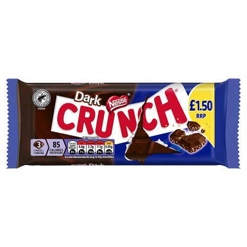 Nestle Crunch Bar Dark PM £1.50 100g