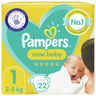 Pampers New Baby Nappies Size 1 Carry Pack 22s