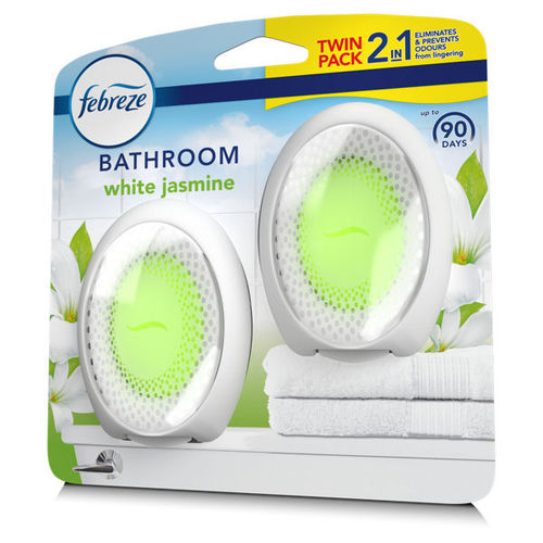 Febreze Bathroom Air Freshener White Jasmine 2 Pack - We Get Any Stock