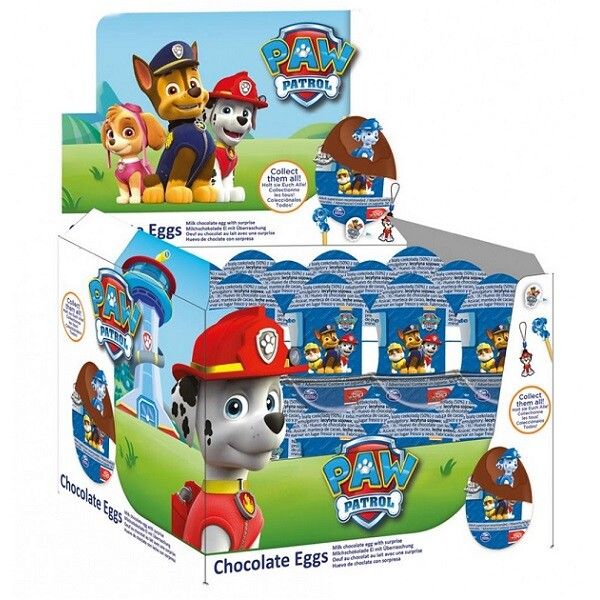 Paw patrol chocolate eggs sale
