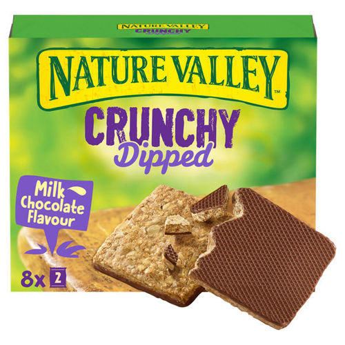 Nature Valley Crunchy Dipped Milk Chocolate Flavour 8 x 20g (160g)