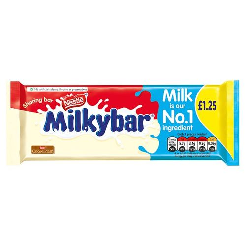 Milkybar Cookies and Cream White Chocolate Sharing Bar PM £1.25 90g