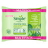 Rollover to Zoom Simple Biodegradable Cleansing Wipes 50 Wipes