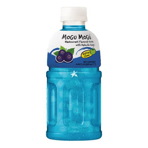 Mogu Mogu Blackcurrant Flavoured Drink With Nata De Coco 6x320ml