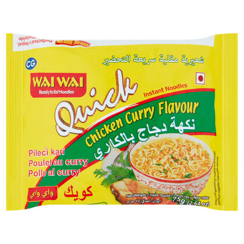 Wai Wai Quick Instant Noodles Chicken Curry Flavour 75g