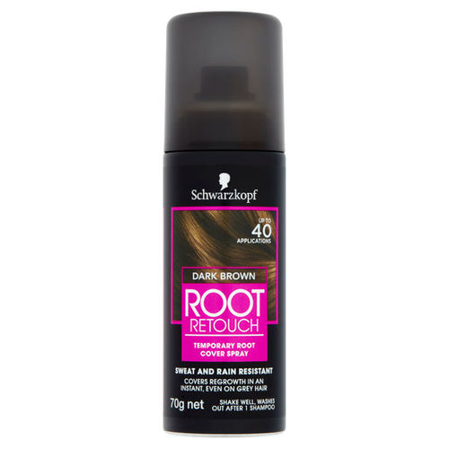 Schwarzkopf Root Retouch Hair Dye Dark Brown Temporary Spray 120ml