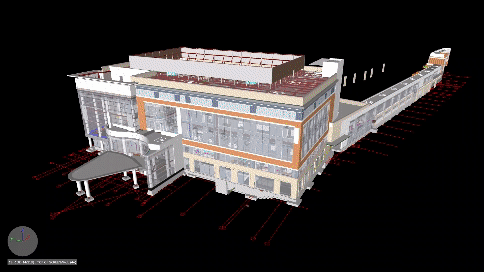 Animated coordinated building model