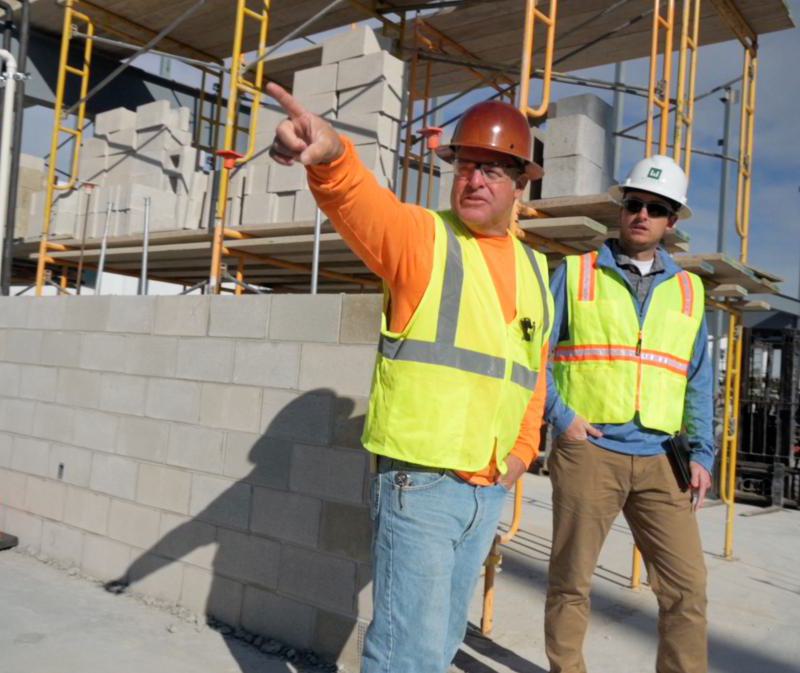 Weigand team members following jobsite safety practices