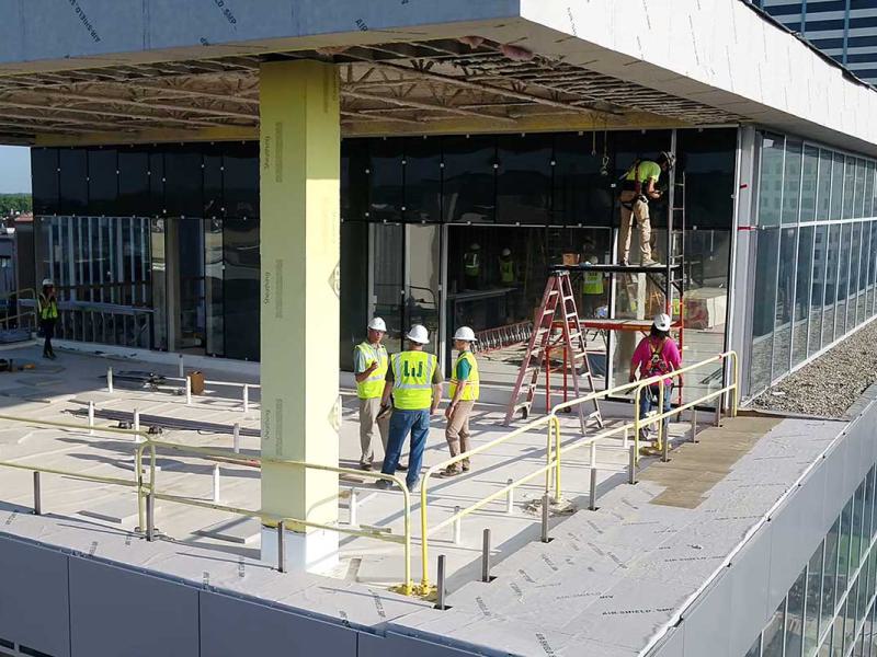 Sustainable construction in progress