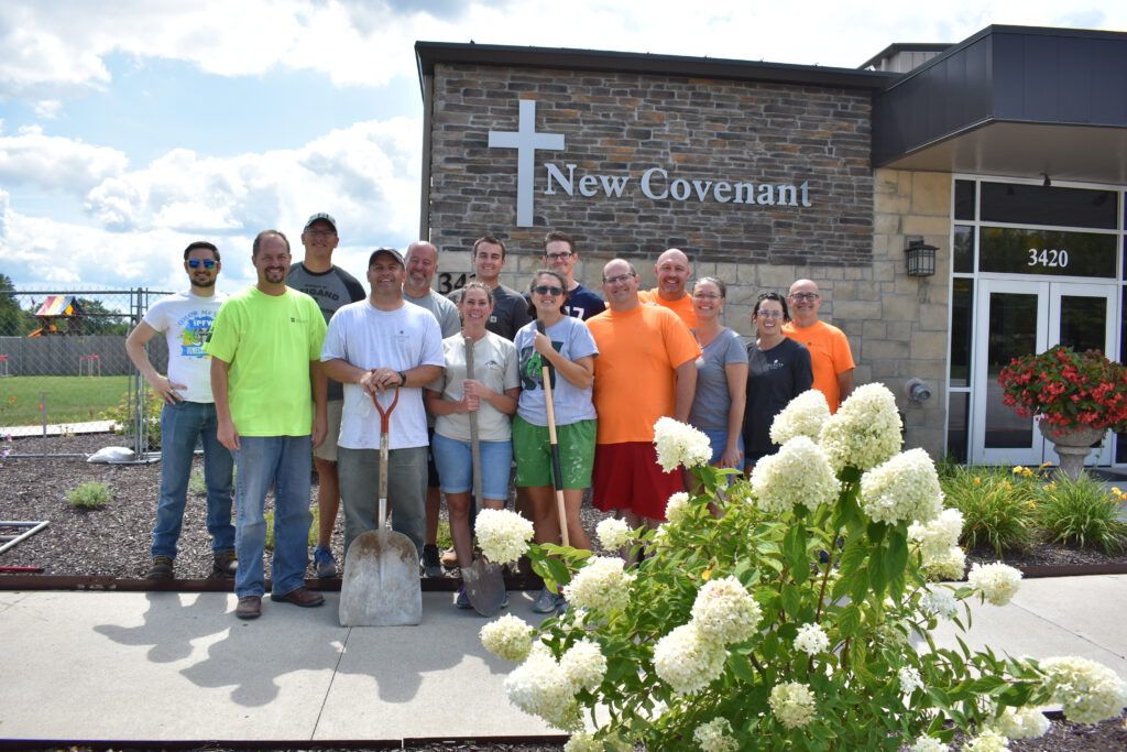 Weigand employees volunteering during a company service day