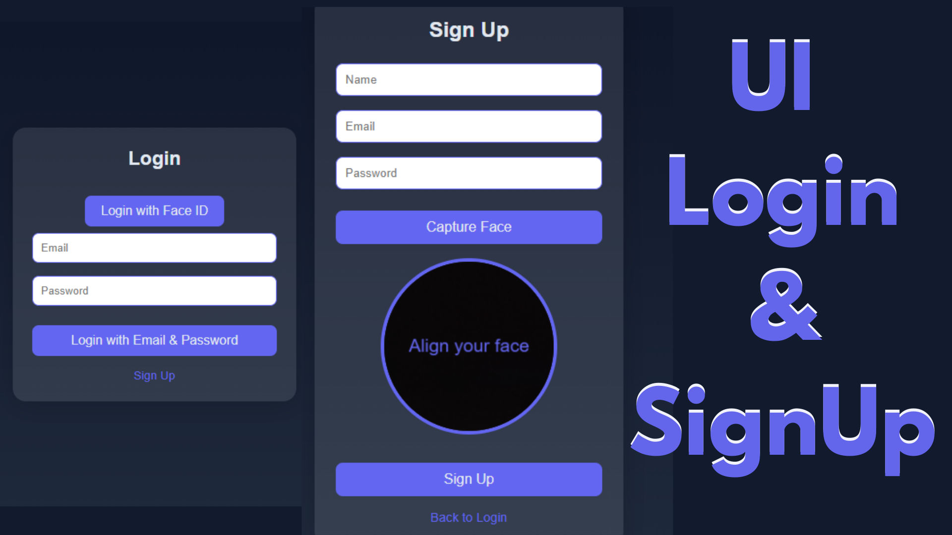 UI login signin