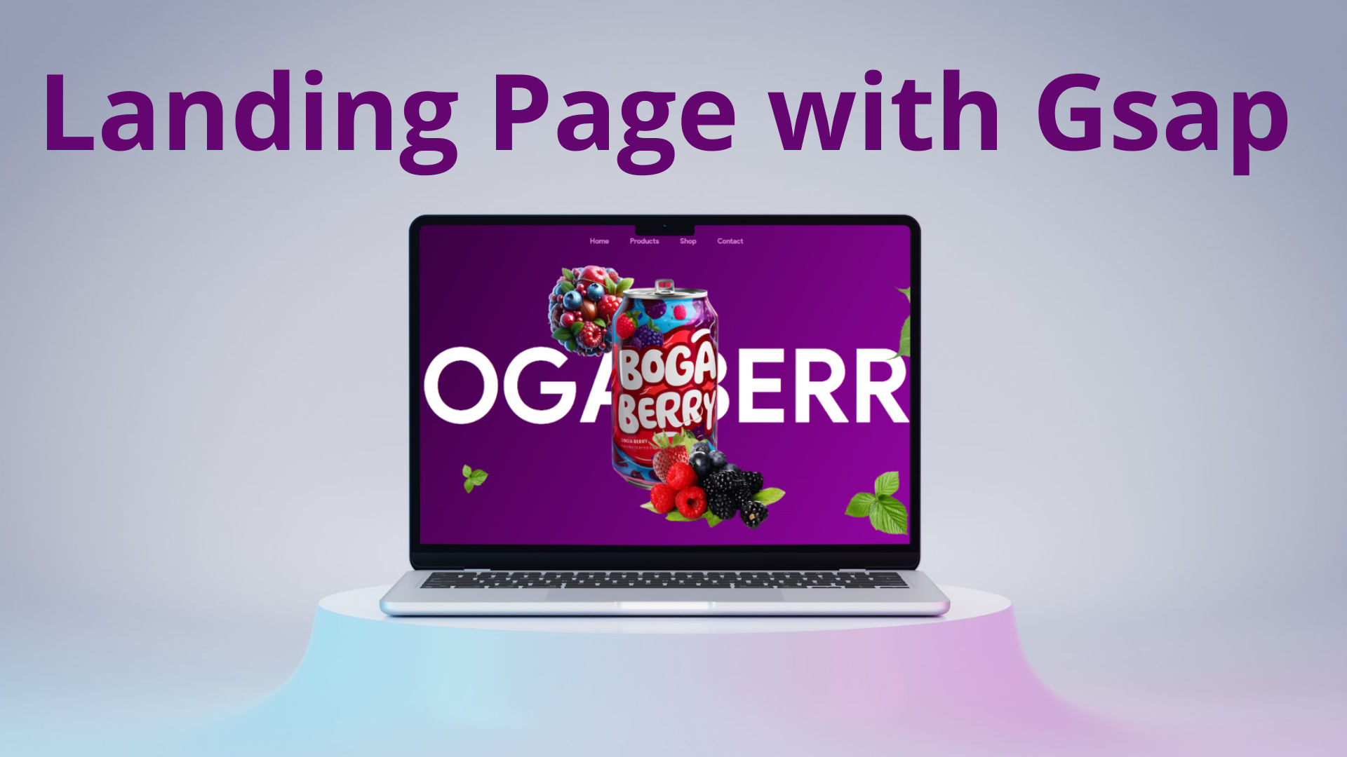 soda boga landing page