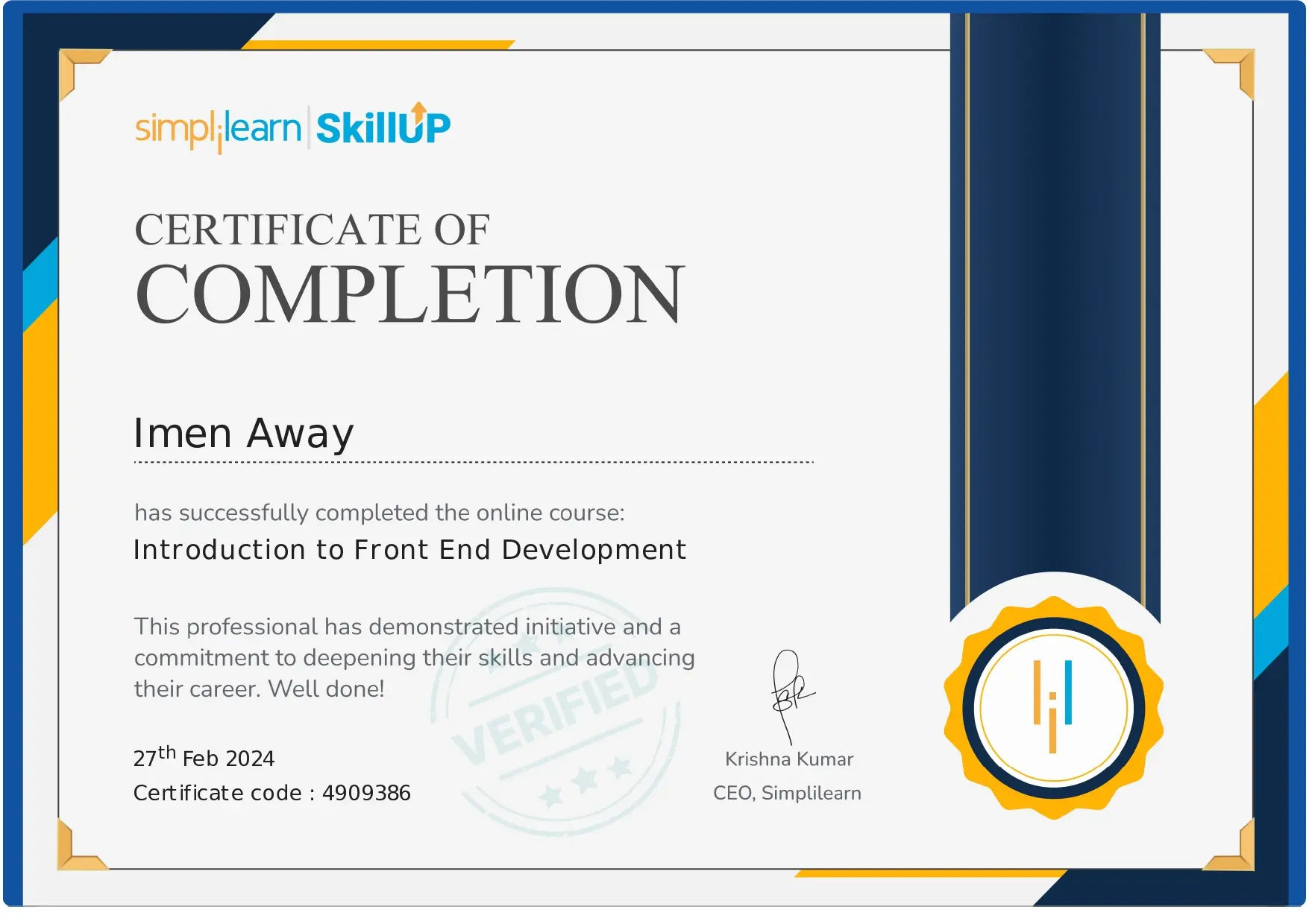 Cloud Architecture Certificate