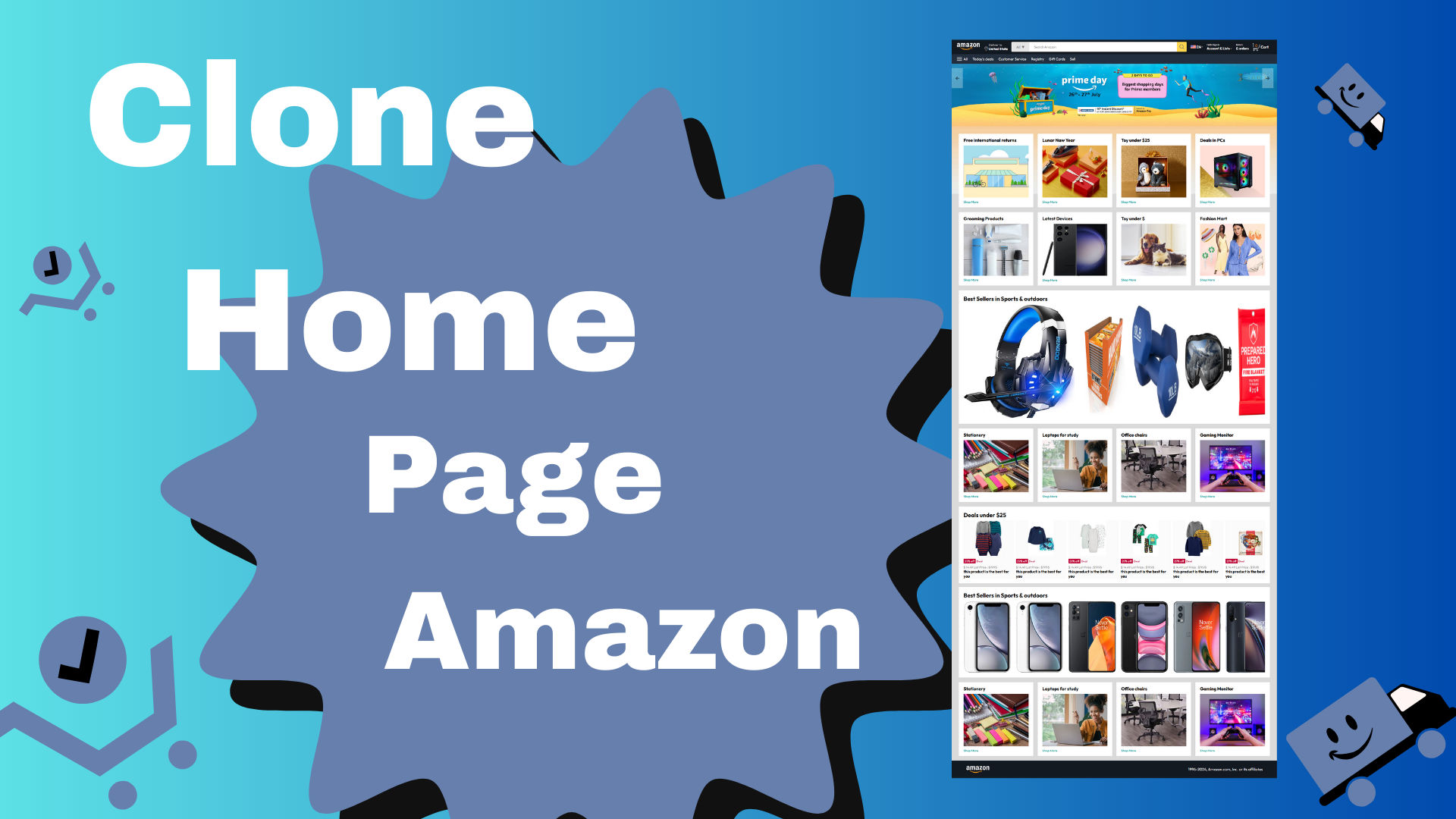 clone home page amazon