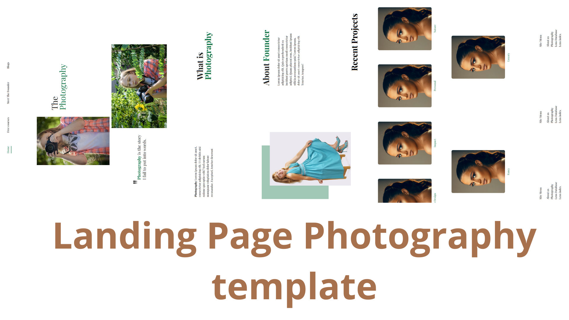 photographya landing page