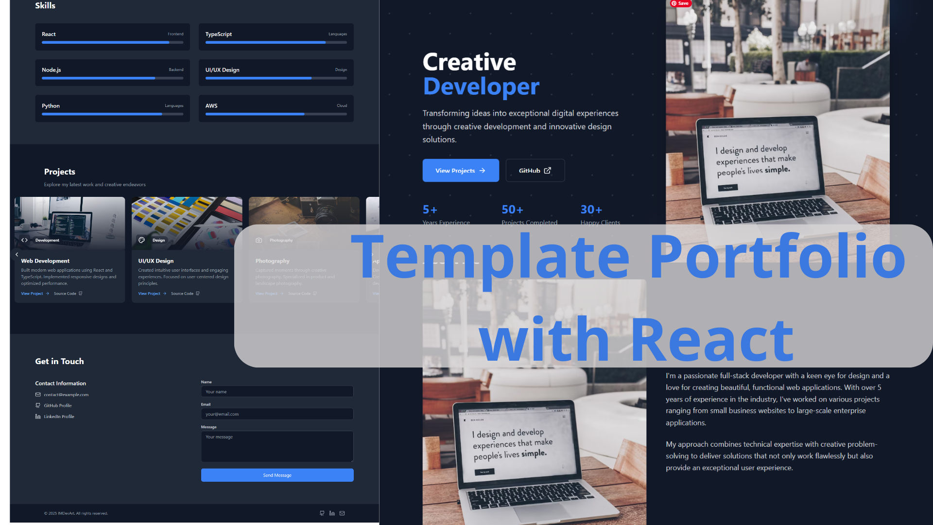 portfolio landing page