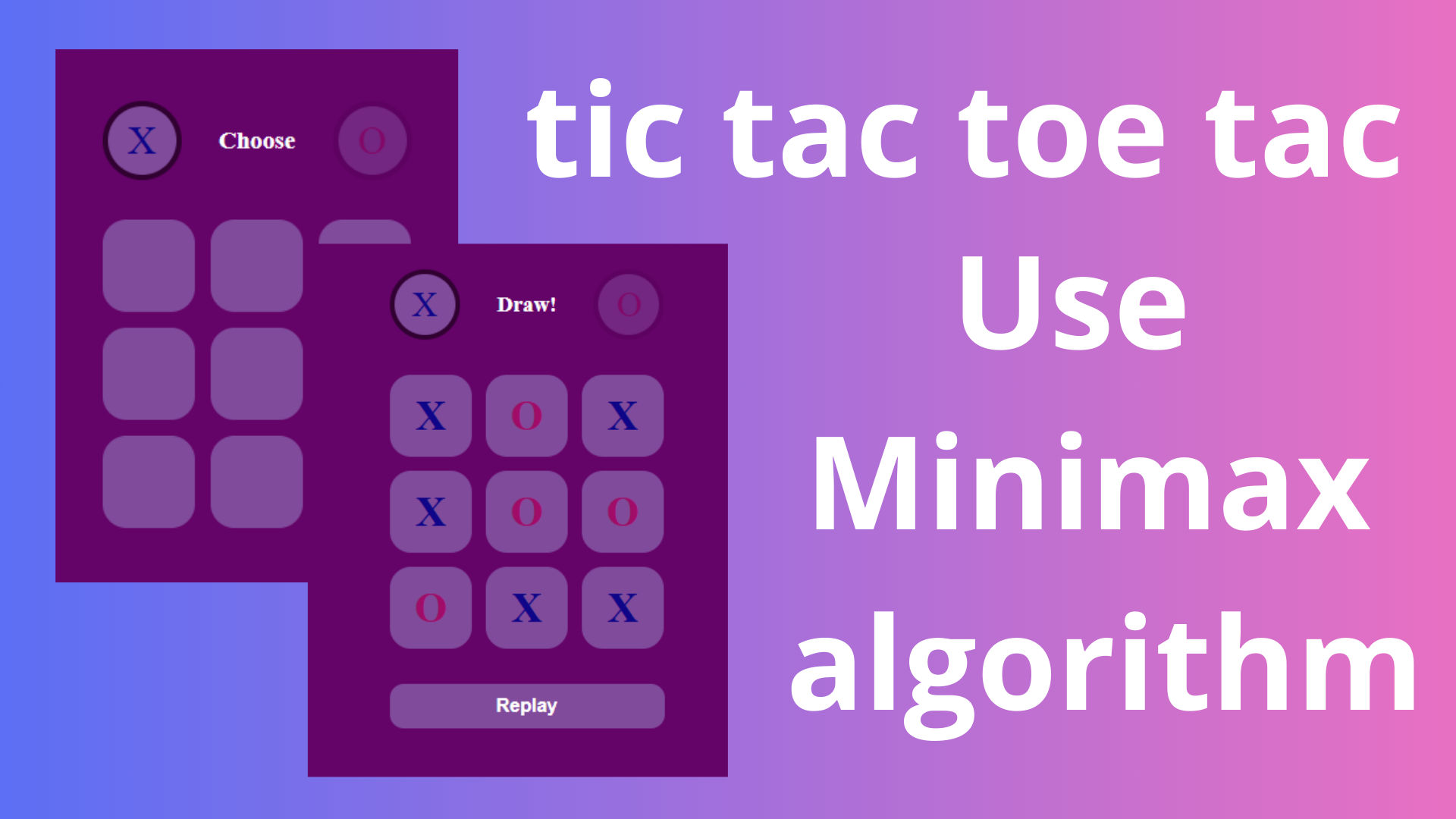 Tic Tac Toe game