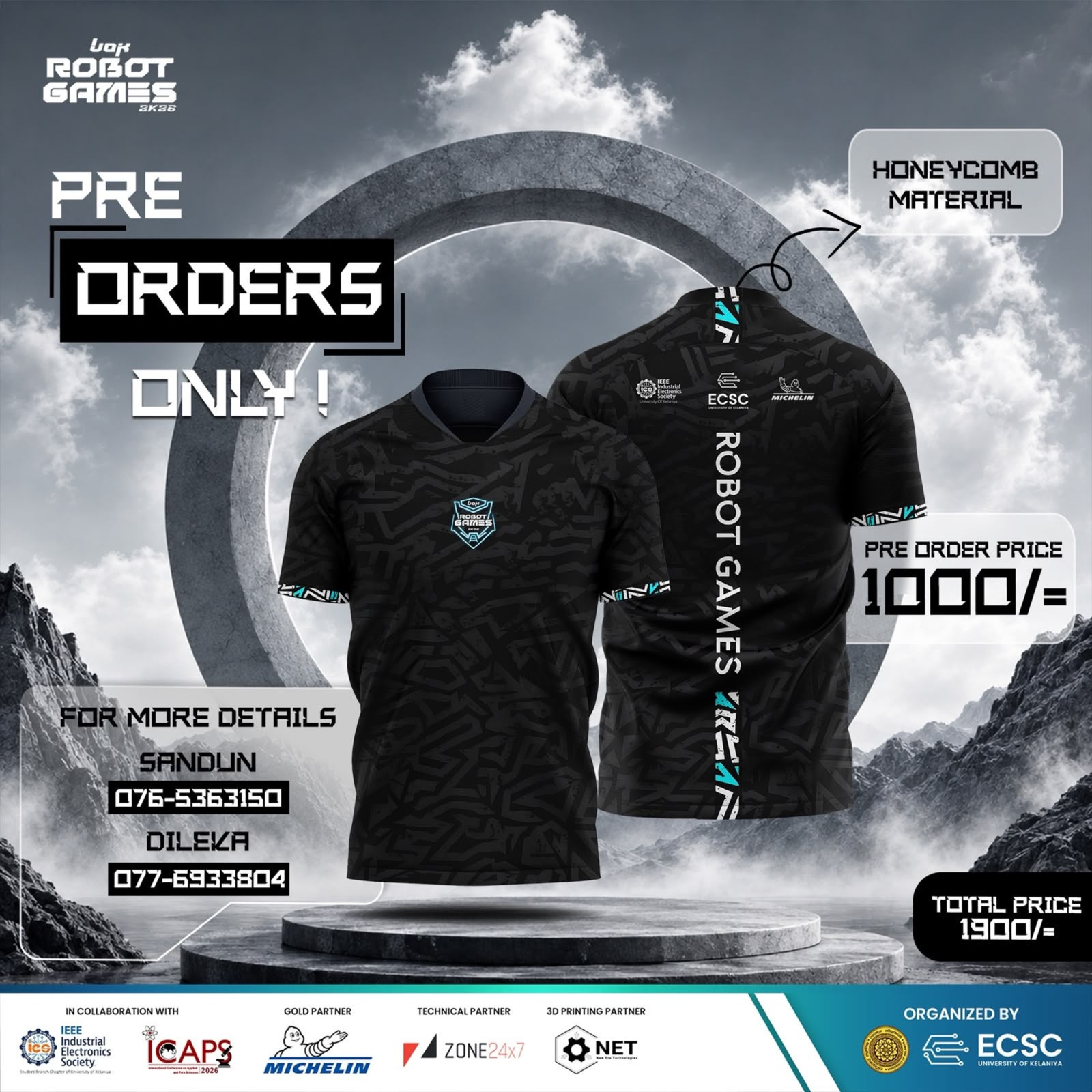 Official UOK Robot Games 2K26 T-Shirt Flyer