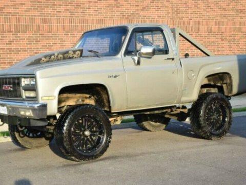 heavily customized 1985 Chevrolet C 10 1/2 Ton Stepside pickup lifted for sale