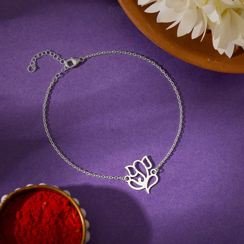 Delicate Lord Ganesha Charm Bracelet - Image 1