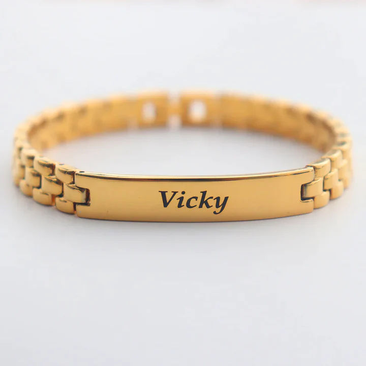 Personalized Name Chain Bracelet thumbnail 2