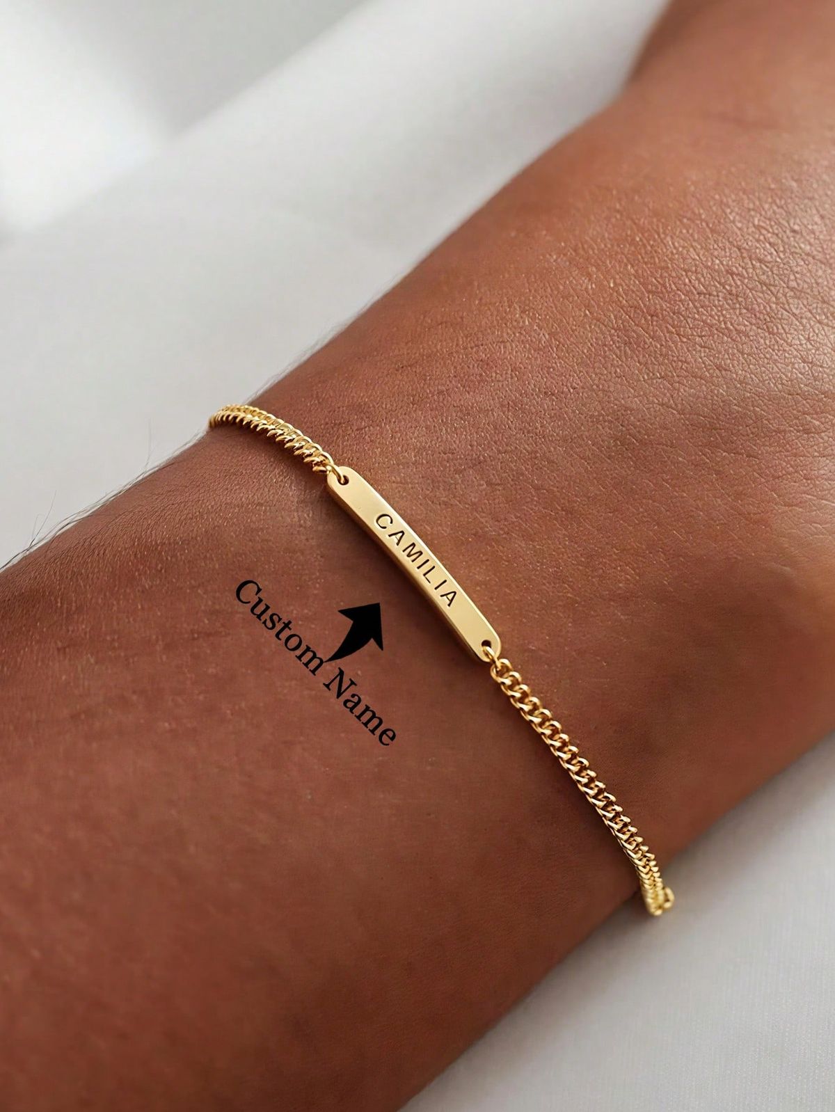 The Moniker ustom Engraved Bracelet