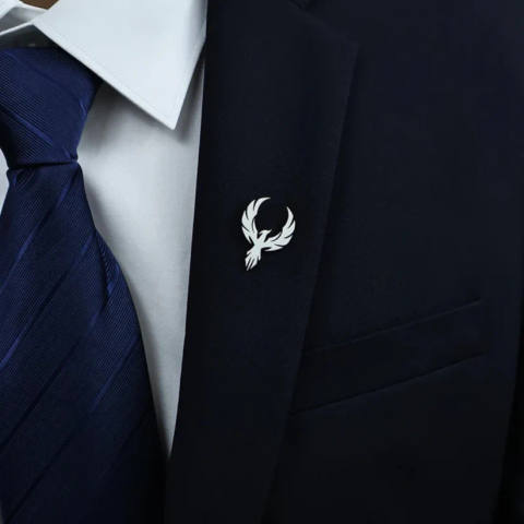 INZAVY The Rising Phoenix Brooch