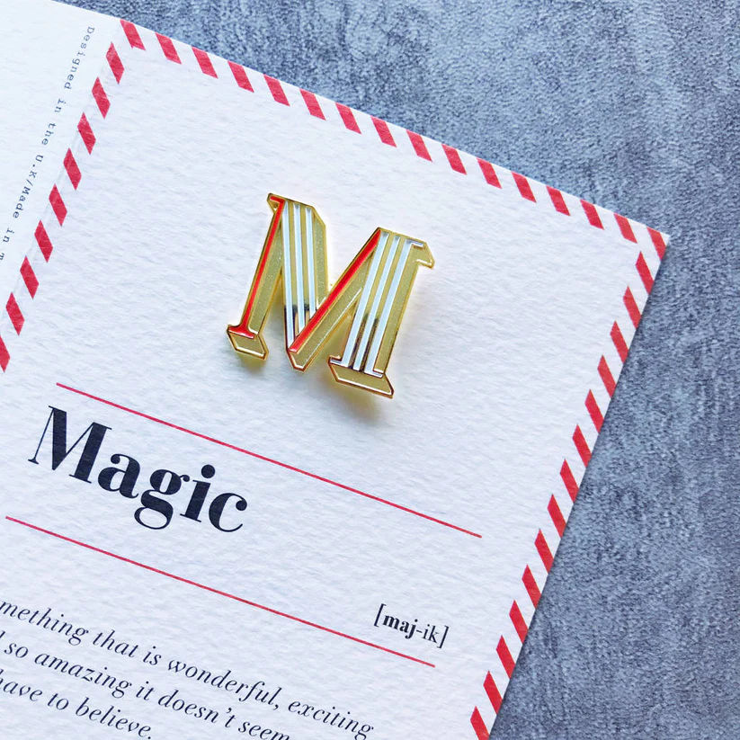 INZAVY The Signature Initial Cuff Brooch