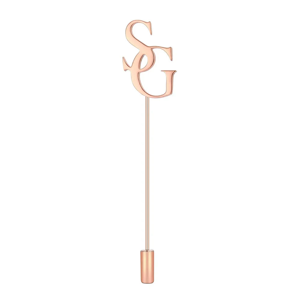 INZAVY The Artisan Interlocking Monogram Stick Brooch thumbnail 2