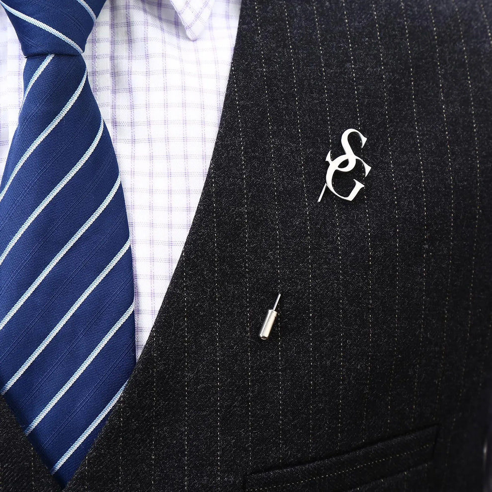 INZAVY The Artisan Interlocking Monogram Stick Brooch