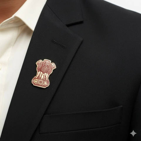 INZAVY The Sovereign Emblem Brooch