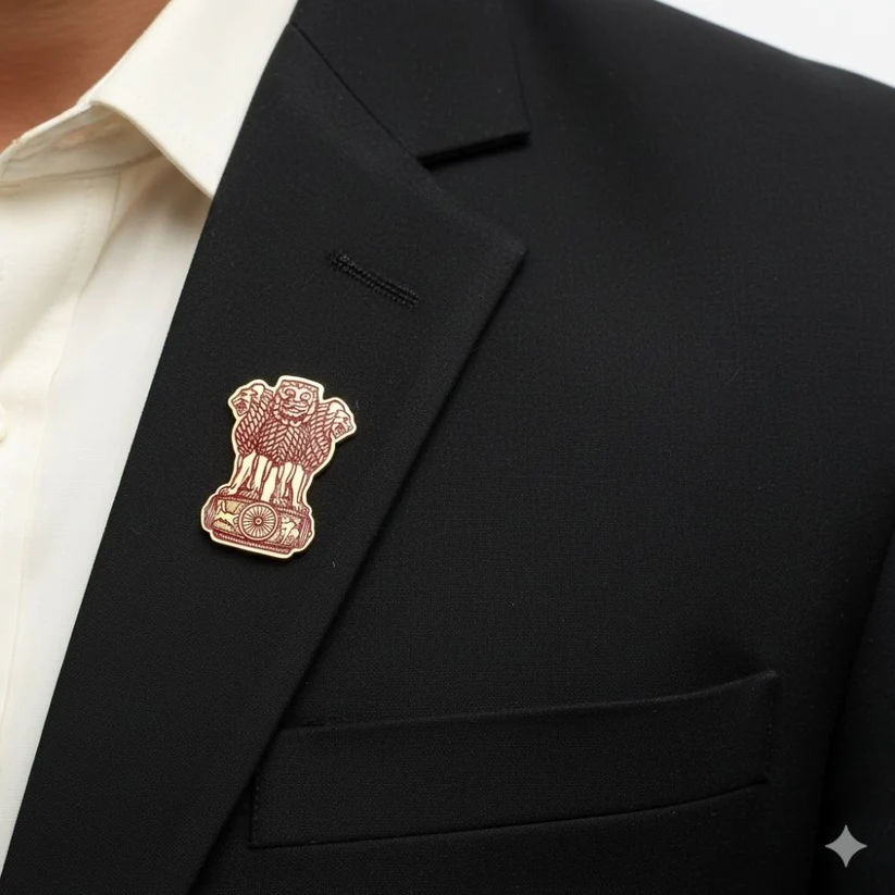 INZAVY The Sovereign Emblem Brooch