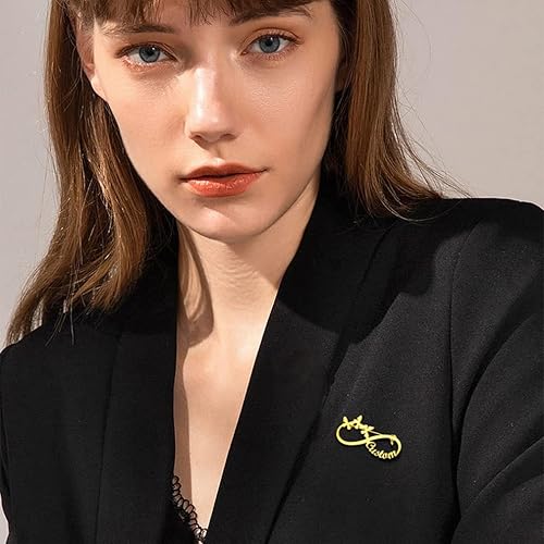 INZAVY The Infinity Butterfly Name Brooch